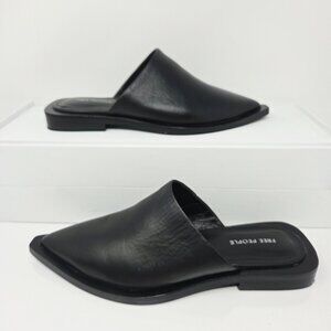 Free People Becky Mule Slip On Shoe Black Women's 6 Leather